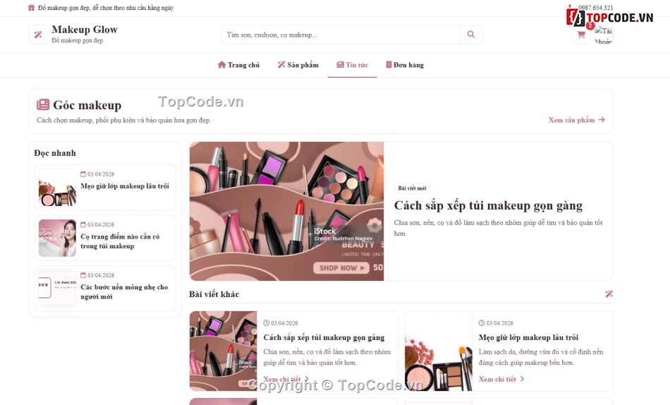 bán,Website bán đồ dùng,make up